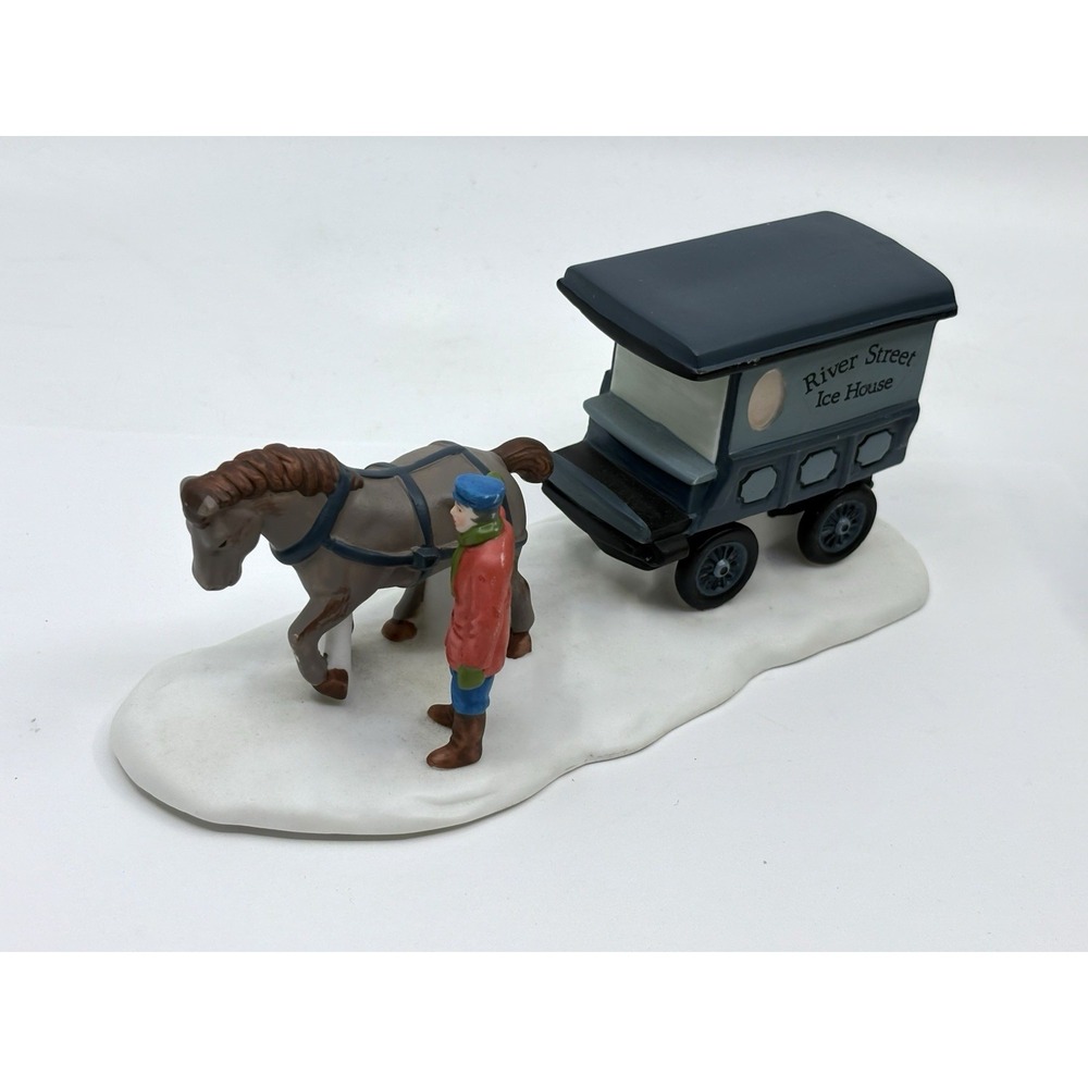 DEPARTMENT 56 Heritage Village Collection RIVER STREET ICE HOUSE CART
